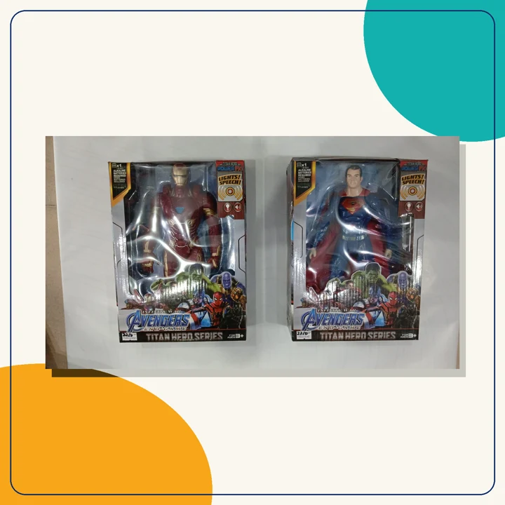 Lights & Speech Iron Man & Superman Figure Selection