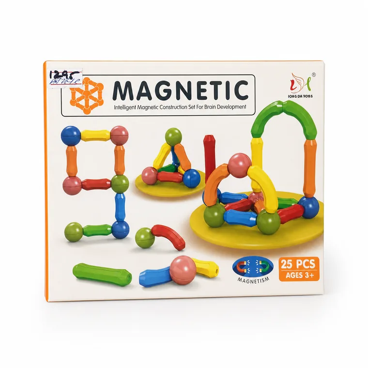 25-Piece Magnetic Construction Set