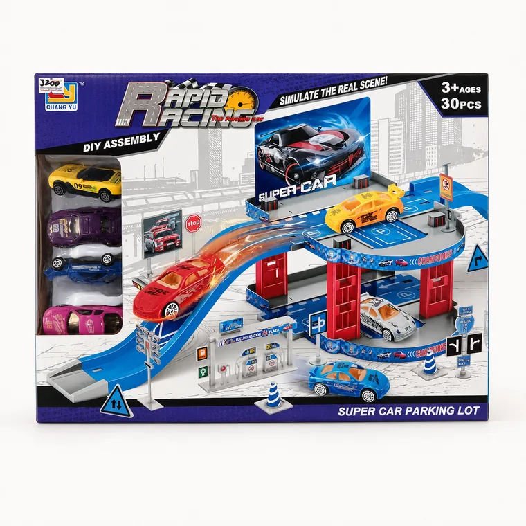 Rapid Racing Super Car Parking Lot