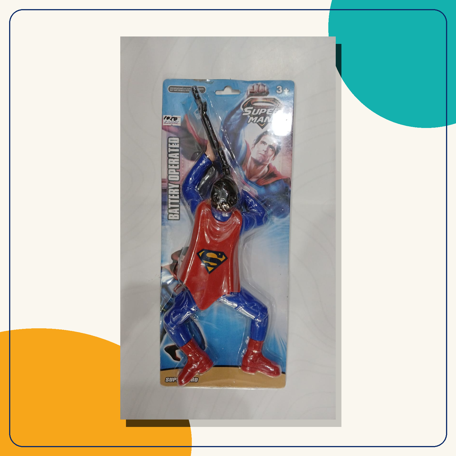 Battery-Operated Superman-Style Figure