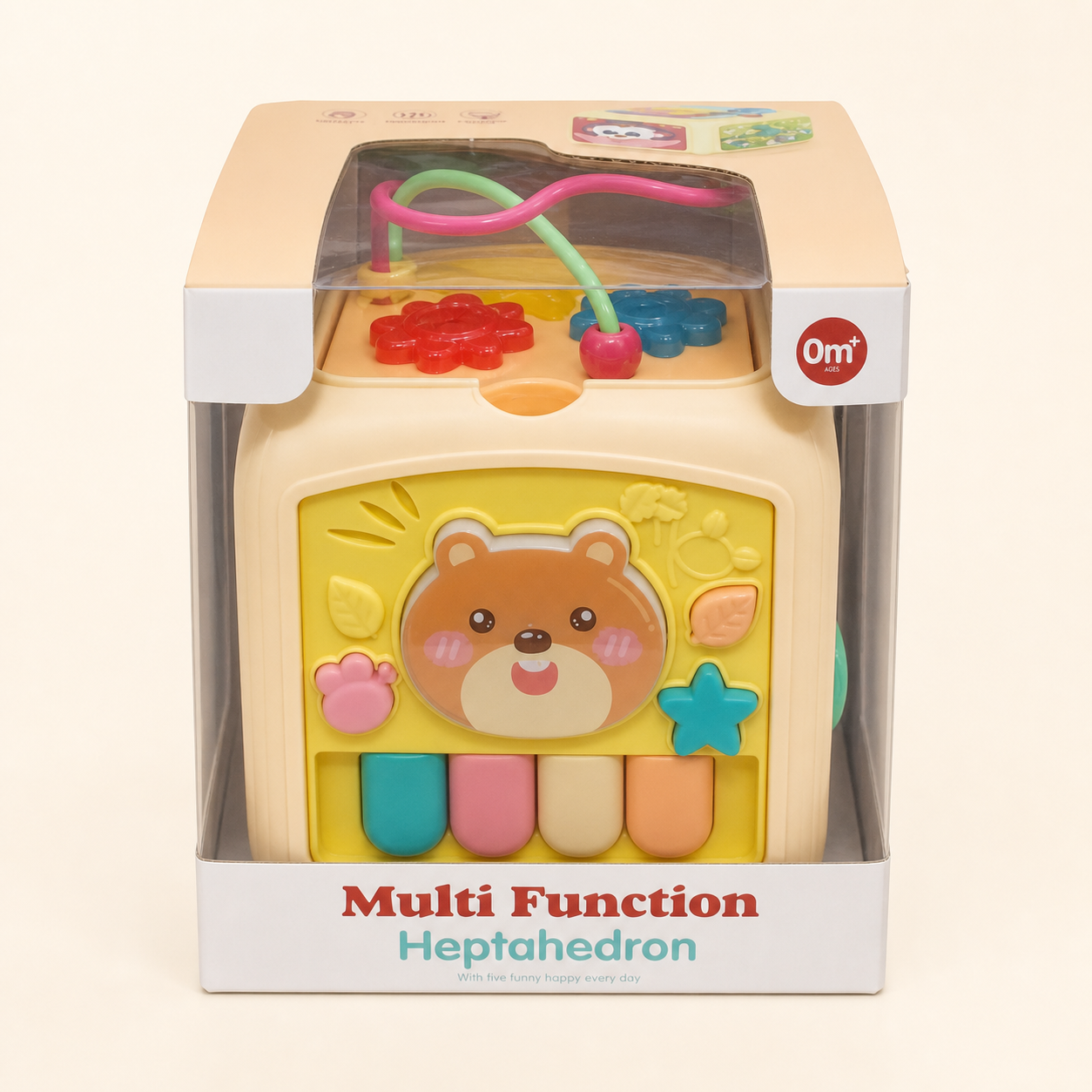 Multi-Function Heptahedron Baby Activity Cube