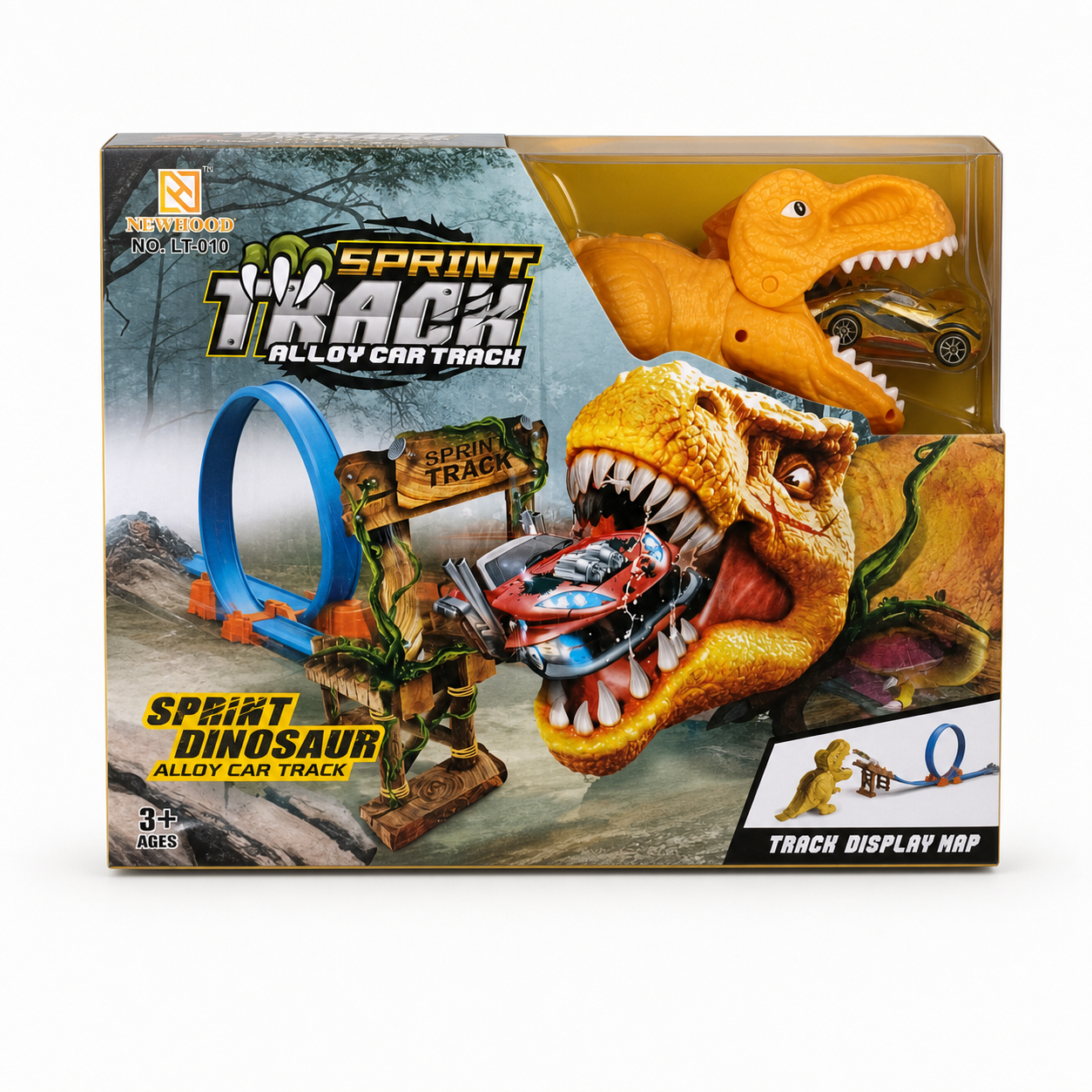 Sprint Dinosaur Alloy Car Track